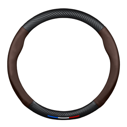 HAVAL Carbon Fiber Leather Steering Wheel Cover - Black