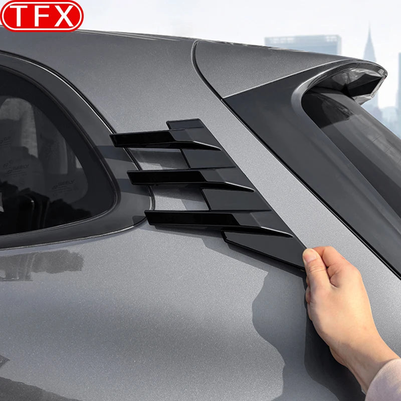 Geely EX5 / Galaxy E5 Rear Window Wind Blade – Sports Louver Wing Modification (2024–2026) - Bright black