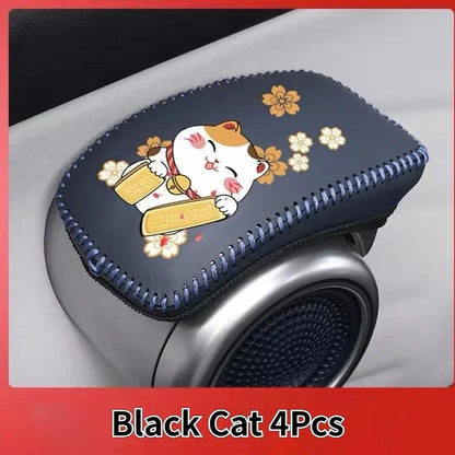 BYD Atto 3 Interior Door Handle Covers - Leather Protective Set
