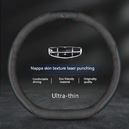Geely Suede Breathable Steering Wheel Cover