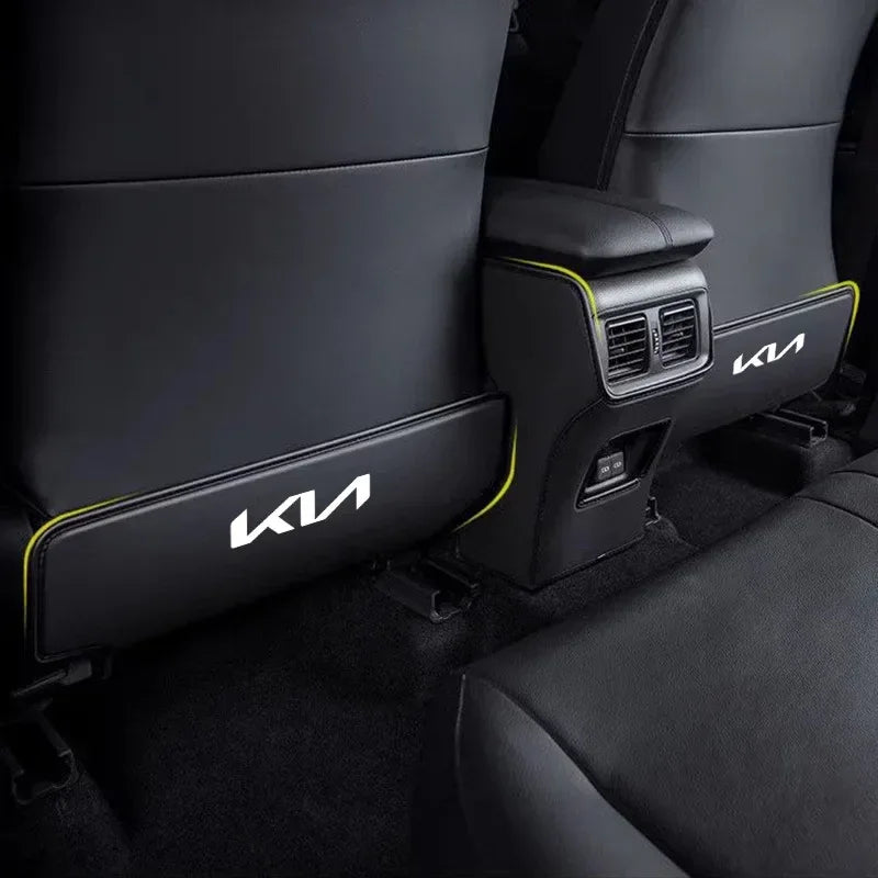 KIA Car Seat Back Protector Anti-Kick Mat - Black