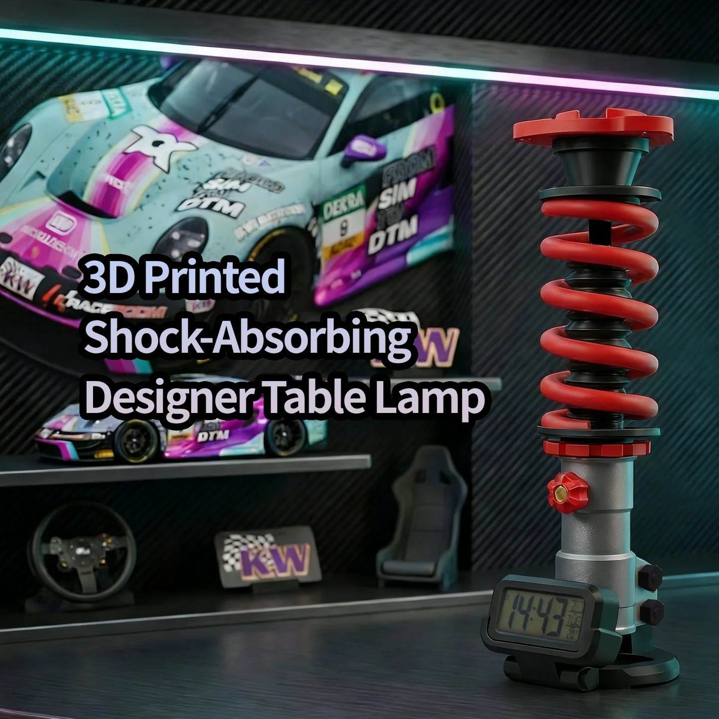 Car Shock Absorber Coilover Spring Ambient Light Lamp