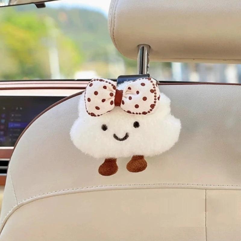 2pcs Cloud Car Seat Back Hook Organizer Multi-Purpose Headrest Hanger