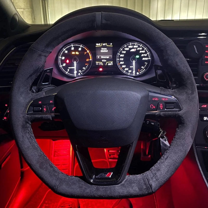 Cupra Suede Braided Steering Wheel Cover