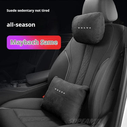 Volvo Car Headrest & Lumbar Support Pillow - Orange Headrest