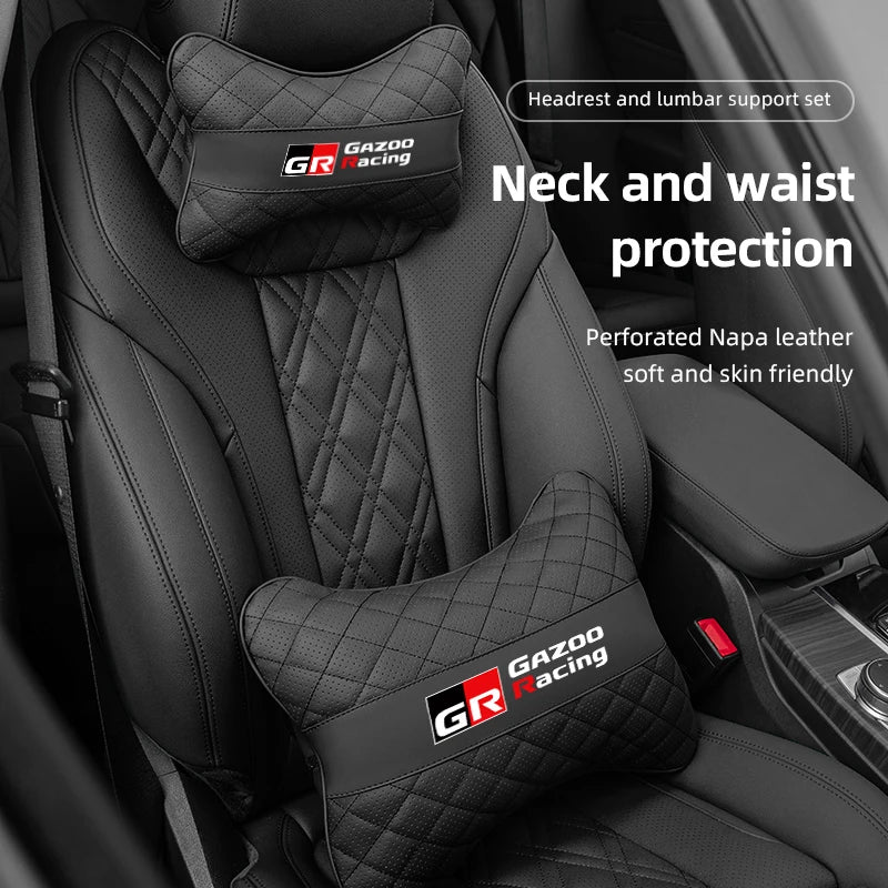 Toyota GR Car Seat Neck Pillow & Lumbar Support