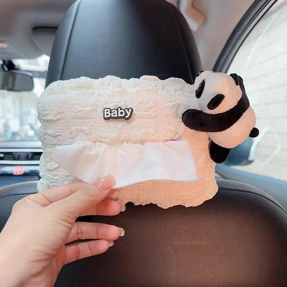 Cute Panda Car Neck Pillow Universal Headrest Support Auto Seat