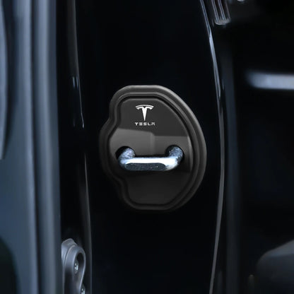 Tesla Door Lock Cover Set – 4PCS Silicone Protective Stickers