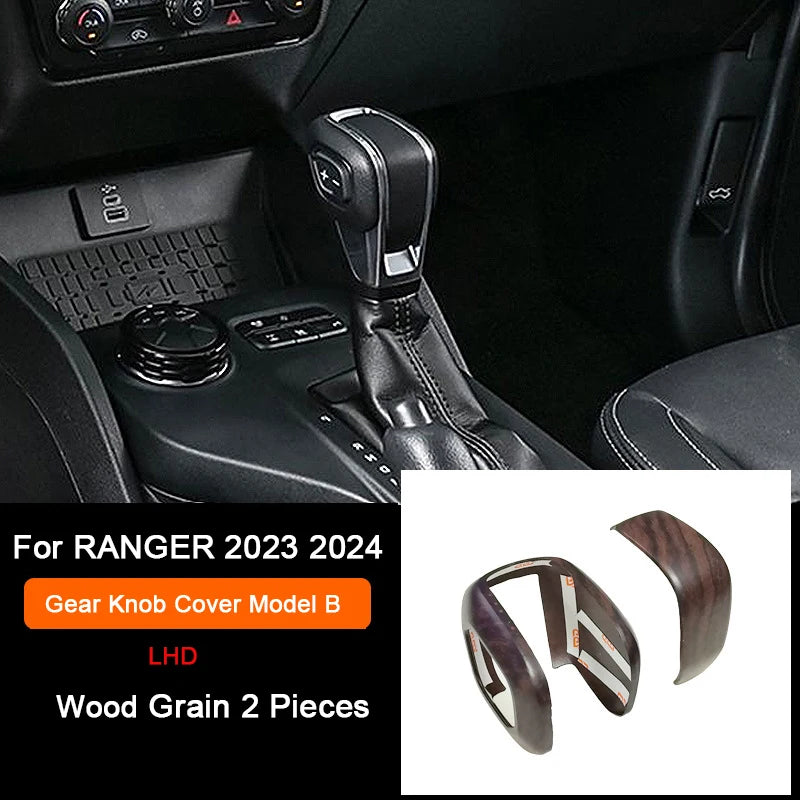 Ford Ranger Wildtrak Wood Grain Trim - Gear Knob B LHD