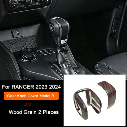 Ford Ranger Wildtrak Wood Grain Trim - Gear Knob B LHD