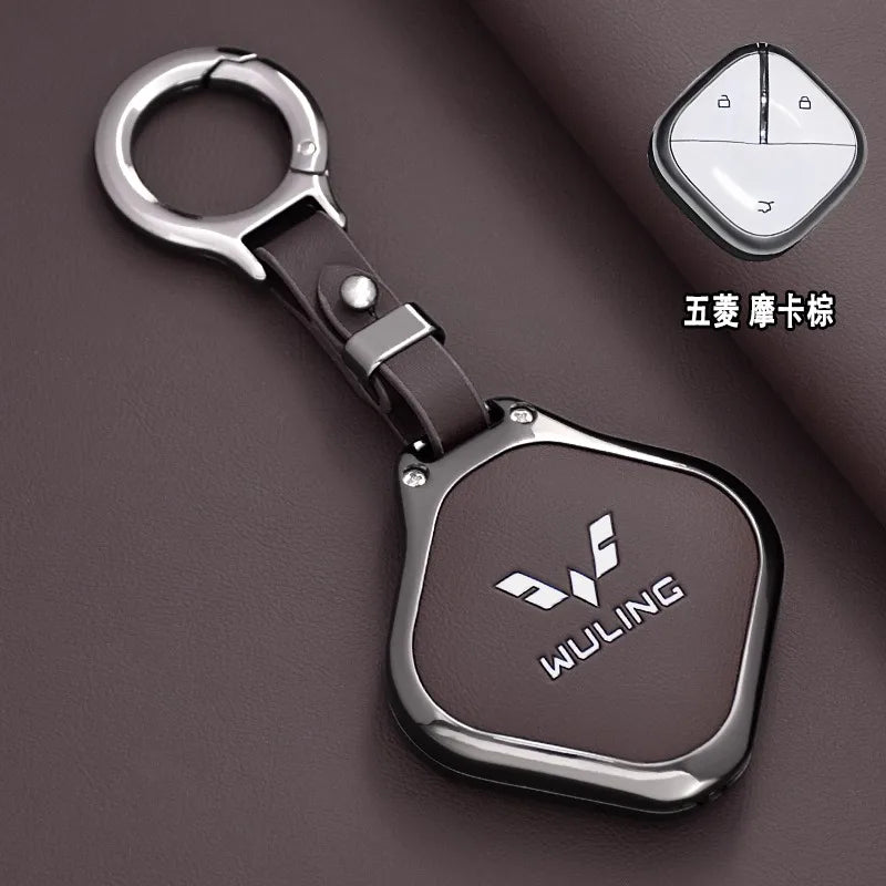 Wuling Zinc Alloy Key Case - Style 12-Brown-1PC / for Wuling