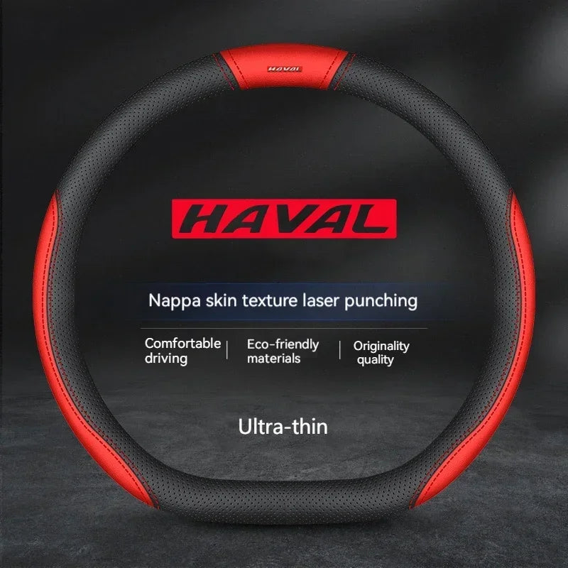 Haval Suede Leather Steering Wheel Cover Anti-Slip Grip