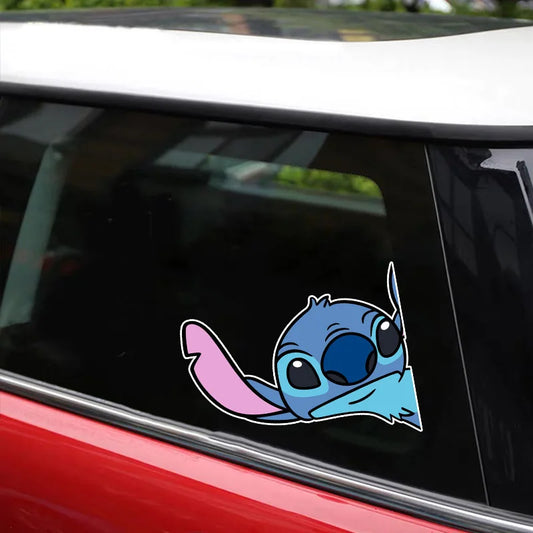 Disney Stitch Car Sticker Scratch-Resistant Bumper Decal