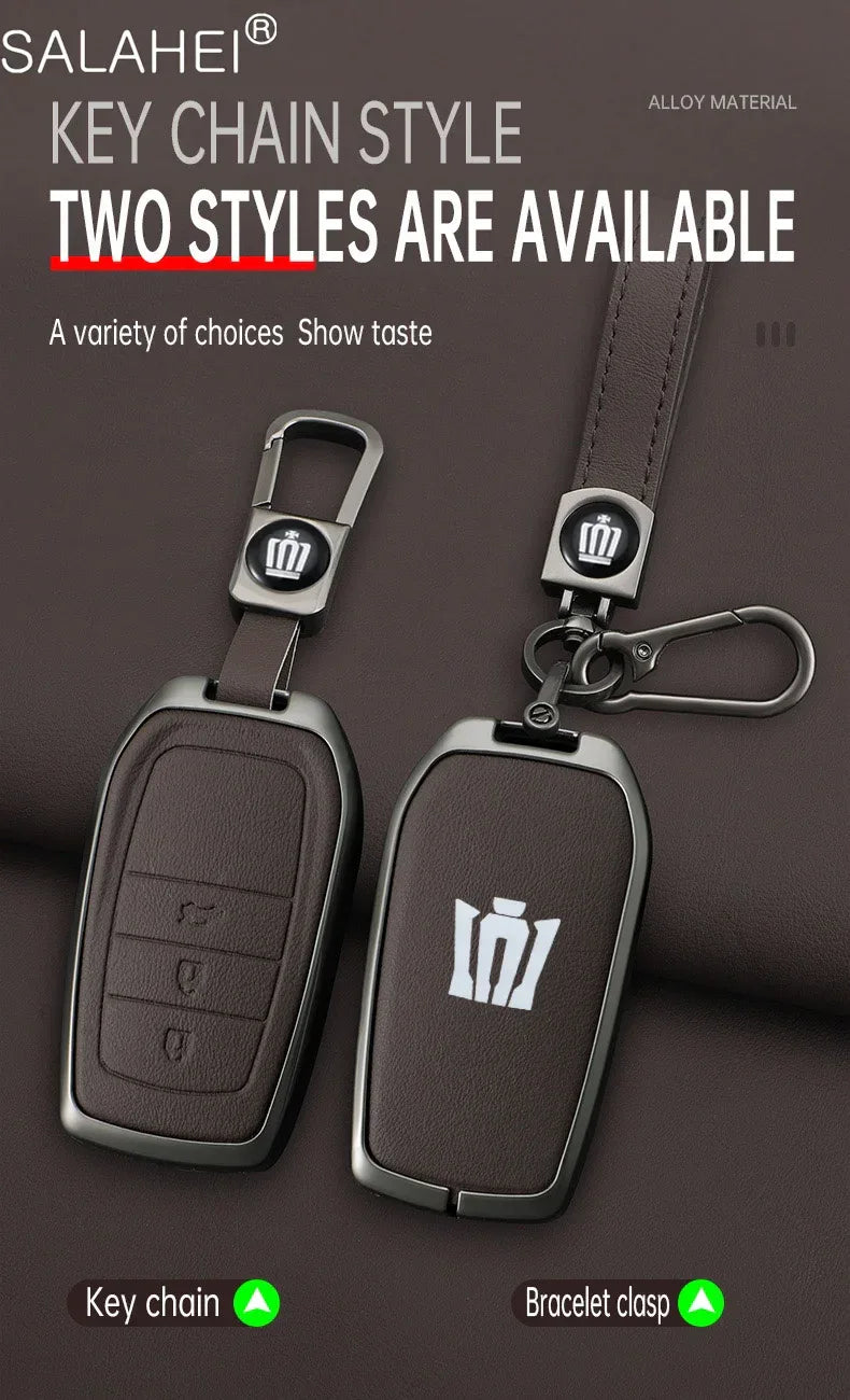 Toyota Key Cover - Zinc Alloy Case - B-red keyring