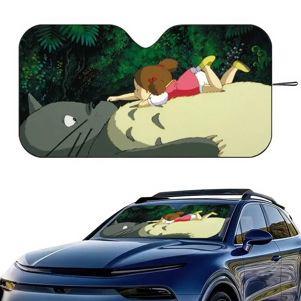 Studio Ghibli Totoro Car Windshield Sunshade - UV Protection Visor - L