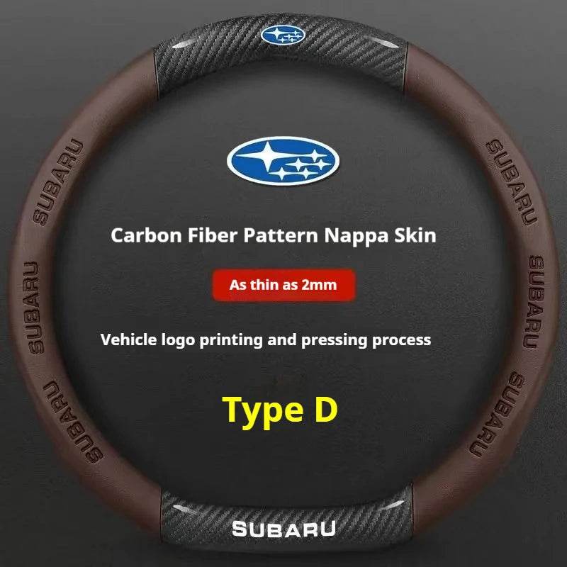 Subaru Steering Wheel Cover - Type D Brown