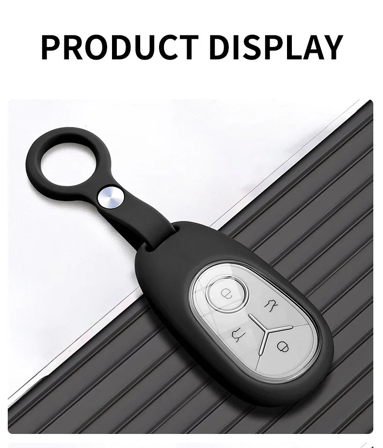 Geely EX2 Proton e.MAS 5 liquid silicone key cover - soft touch texture