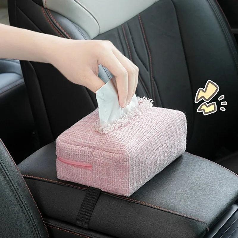 Universal Car Tissue Box Dispenser - Sun Visor Armrest Mount