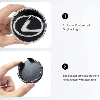 4Pcs 62mm Lexus Wheel Center Cap Hub Covers
