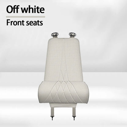 Car Seat Cushion | Universal PU Leather, Breathable & All-Season Comfort - 1PC White
