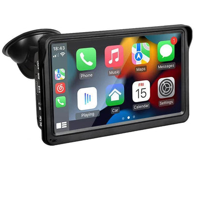 Portable Universal Touchscreen Car Multimedia Video Player – Wireless CarPlay & Android Auto - 