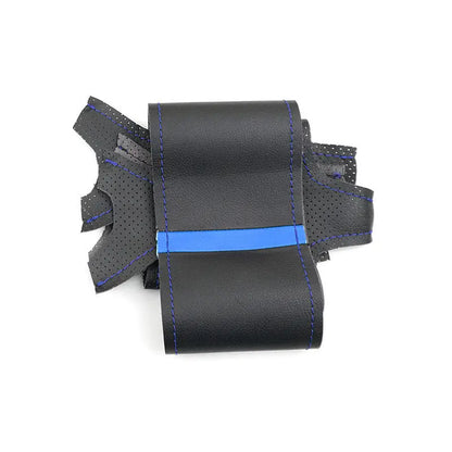 RAM Microfibre Steering Wheel Cover - Blue Line-Blue Strip
