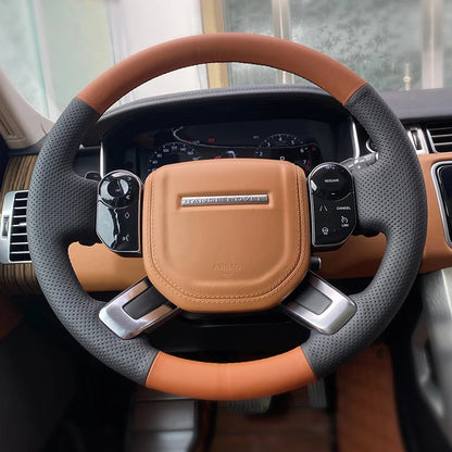 Land Rover Genuine Leather DIY Hand Sewing Steering Wheel Cover