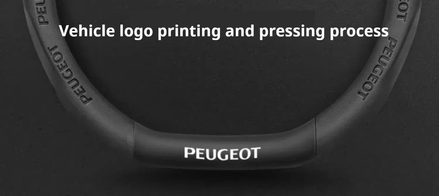 Peugeot Leather Steering Wheel Cover - D Type Black A
