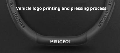 Peugeot Leather Steering Wheel Cover - D Type Black A