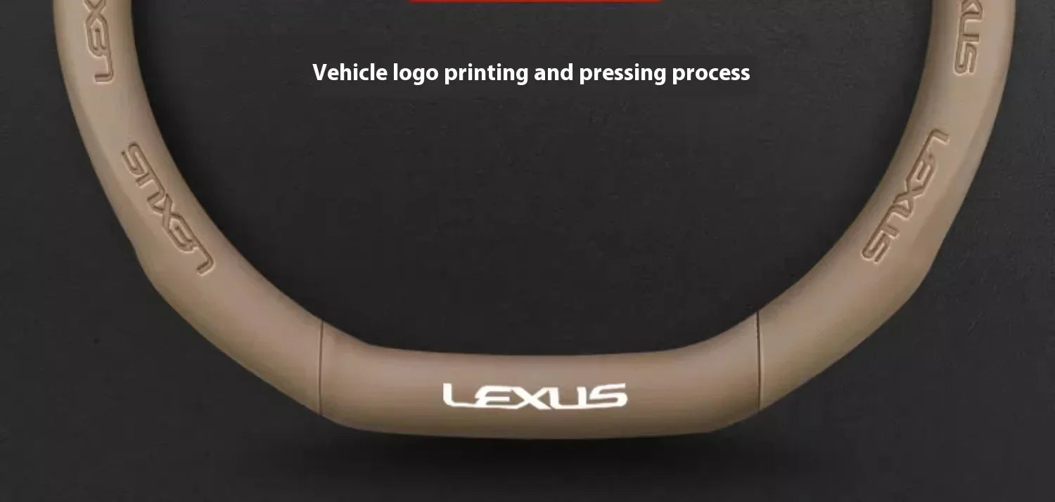 Lexus ES RX NX IS GS Suede Carbon Fiber Steering Wheel Cover - Ventilate Carbon