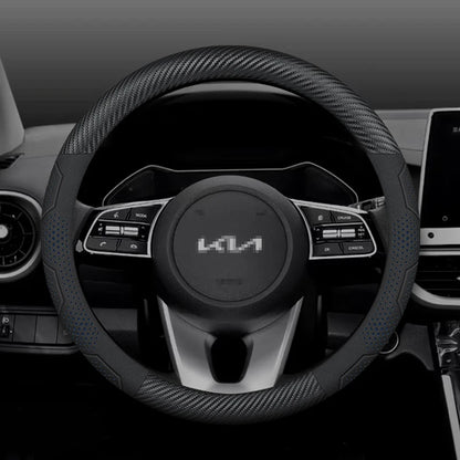 Kia Carbon Fiber Suede Steering Wheel Cover