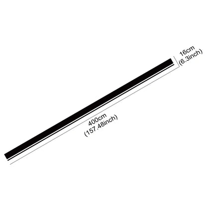 BMW Racing Stripe Decals – Hood, Roof & Trunk Vinyl Kit for 3 Series M3 E90 F30 G20 - Matt Black