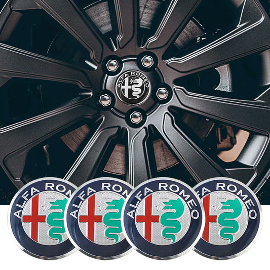 Alfa Romeo 4C 159 Spider Giulietta 56mm Car Wheel Center Hub Cap 4Pcs