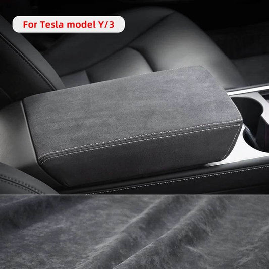 Tesla Model 3 & Model Y Armrest Cover - Black black line