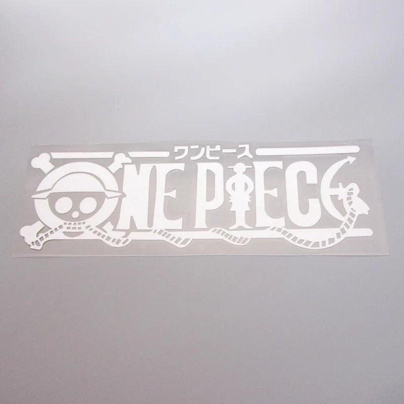 One Piece Reflective Car Decal - WHITE