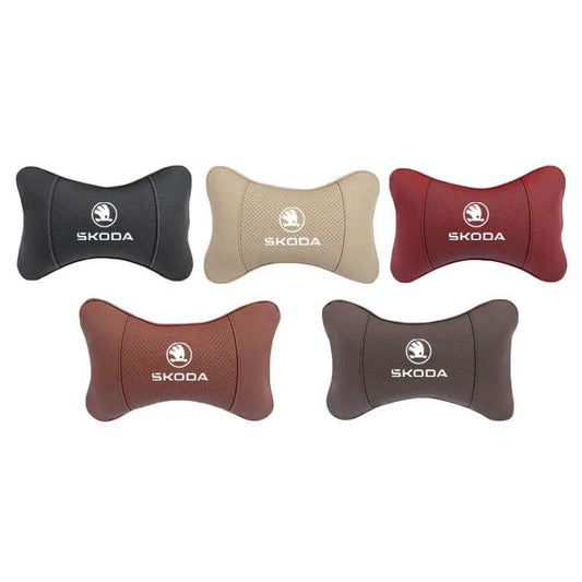 Car Seat Neck Pillow for Skoda – Compatible with Octavia, Superb, Rapid, Kodiaq, Karoq, Fabia, Kamiq & More - 