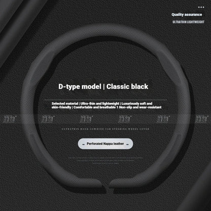 NIO Ultra-Thin Snap-On Steering Wheel Cover - Black (Style A)