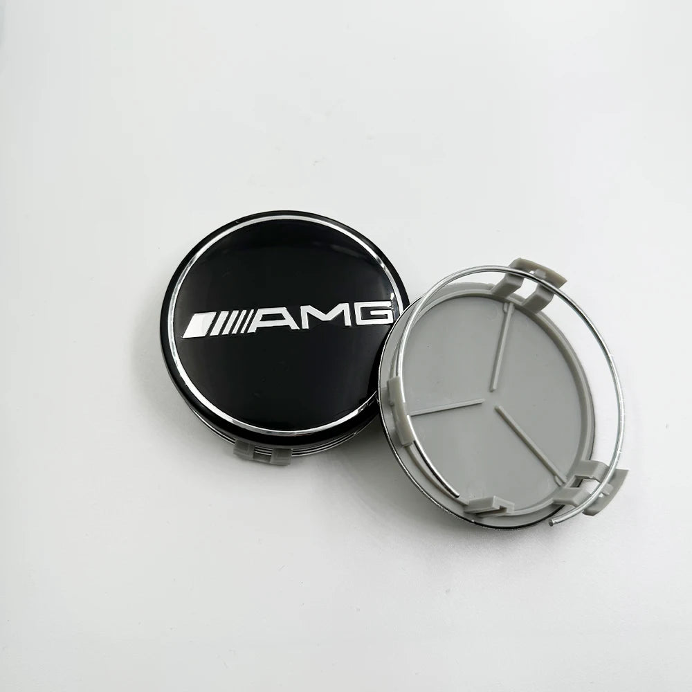 4pcs 75MM Mercedes Benz AMG Wheel Center Hub Caps