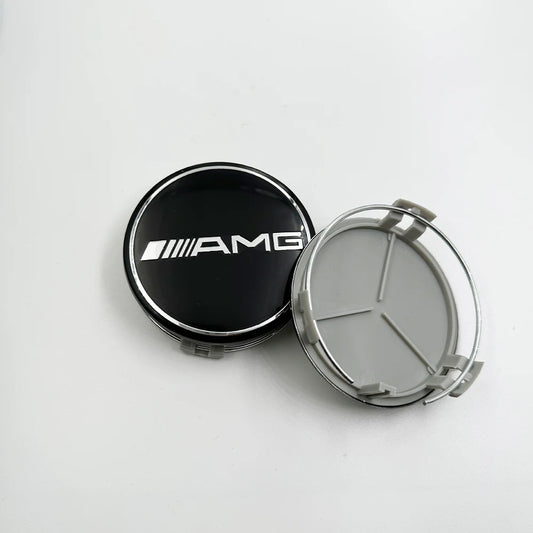 4pcs 75MM Mercedes Benz AMG Wheel Center Hub Caps