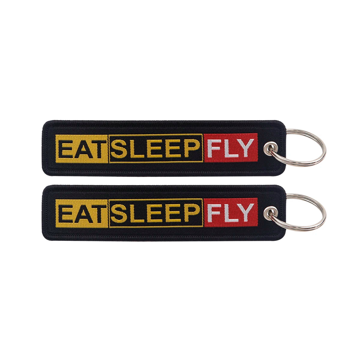 Embroidered Keys Tag Keychain - Personalized Key Identifier Fob