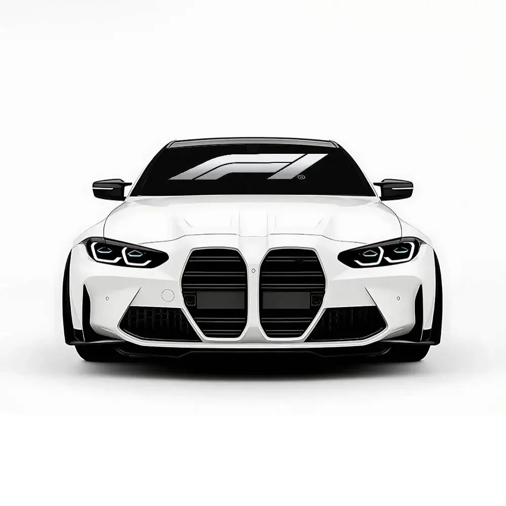 F1 Racing Pattern Universal Car Windshield Sunshade Folding Visor - C