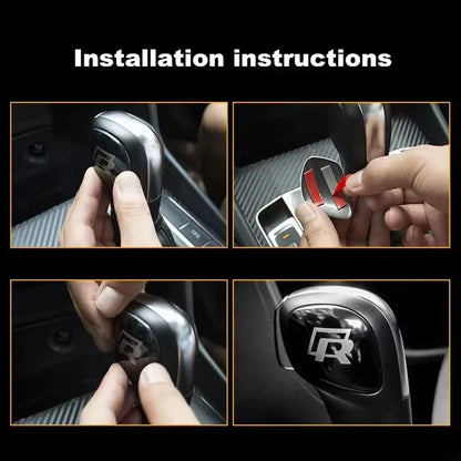 VW R-Line Gear Shift Knob Emblem Stickers