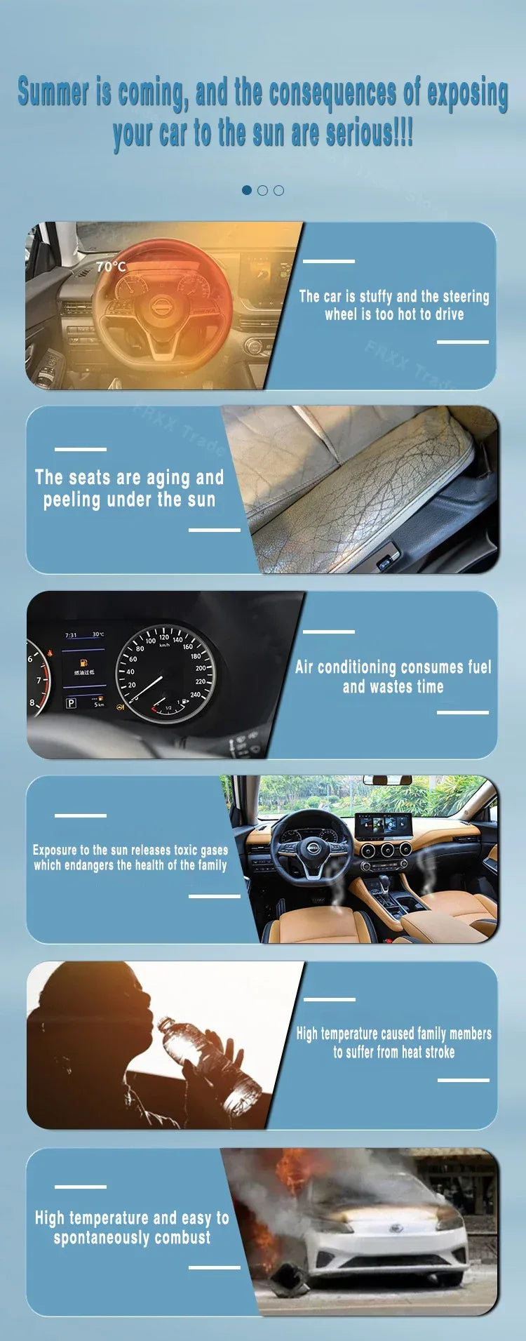 Ford Territory 2018–2023 Foldable Windshield Sunshade - 