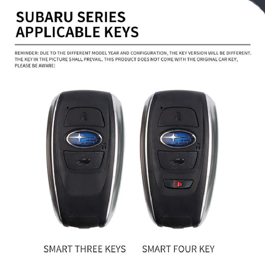 Zinc Alloy Leather Car Key Case Cover Subaru BRZ STI XV Forester