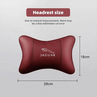 Jaguar Leather Neck Pillow – F-Pace, XF, XJ, I-Pace, XE, E-Pace & More - TZ-Black