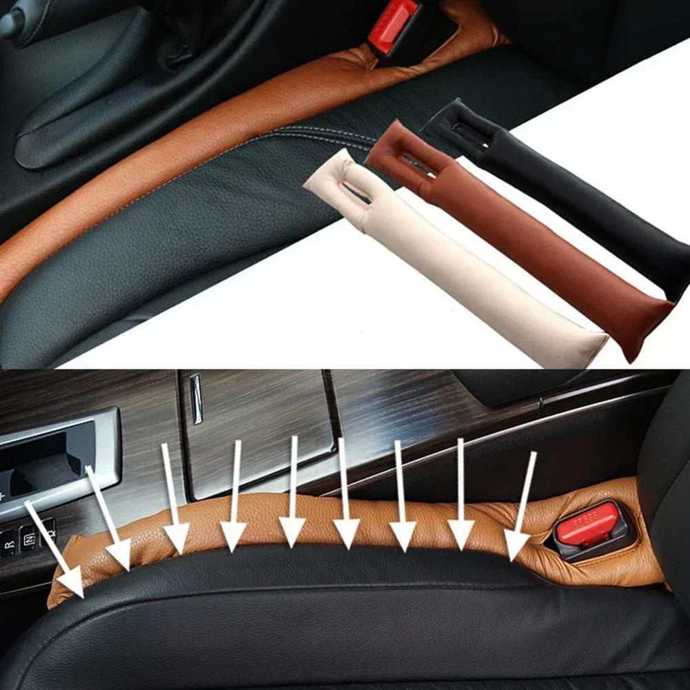 Car Seat Gap Filler – Soft Leather-Style Seat Crevice Organizer