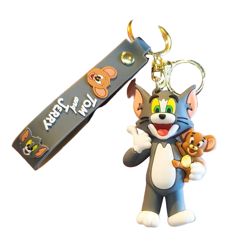 Jerry Keychain Tom & Jerry Cartoon Keychain | Cute Bag Pendant & Car Key Ring ...