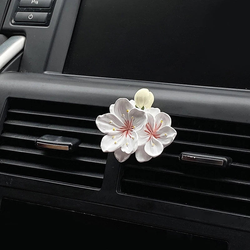 Flower Car Vent Air Freshener Clip – Peach Blossom Aroma Diffuser