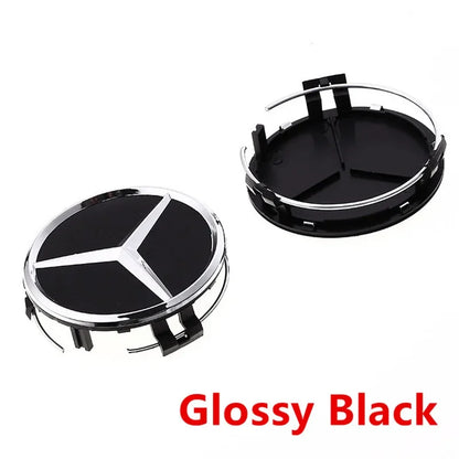 4pcs 75mm Mercedes Benz Wheel Center Caps Hub Covers