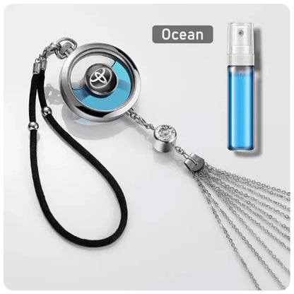 Toyota & GR Metal Lace Car Perfume Pendant Air Freshener